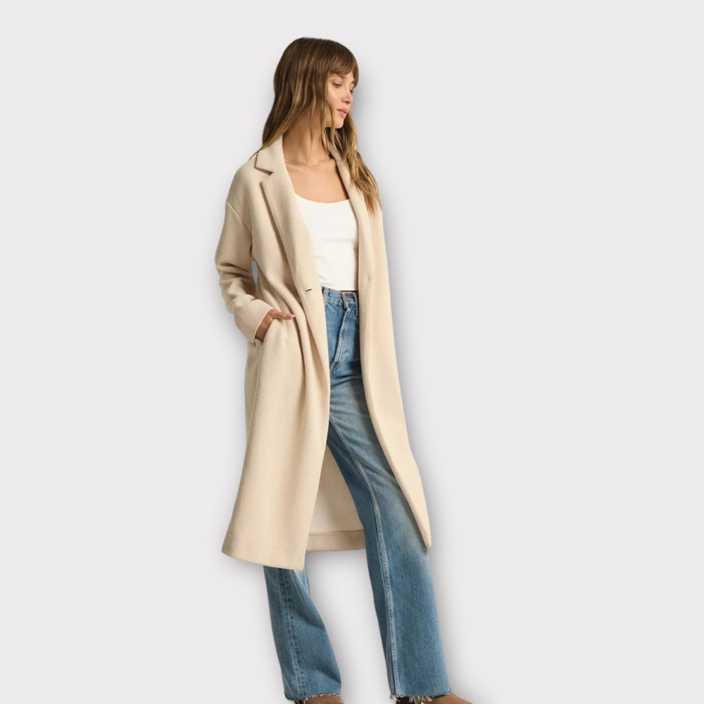 Z Supply Cream Long Coat